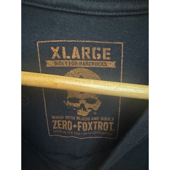 Zero FoxTrot Shirt Mens XL Black Irish Afterlife Club St. Patty's Slainte Skull - Picture 4 of 5